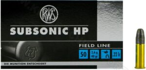 .22LR RWS Subsonic HP .22 LR HP 40 Grain