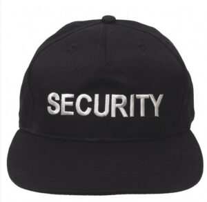 US Cap, "SECURITY" securyty pet zwart