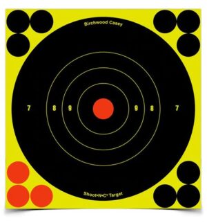 Birchwood Casey Shoot•N•C® 6 Inch Bull's-Eye, 12 Targets - 144 Pastilles