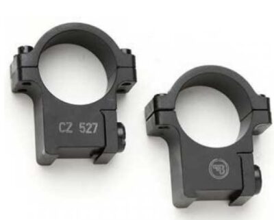 CZ 527 STEEL 1″ SCOPE MOUNTS, HIGH, INTEGRATED BASE & RINGS